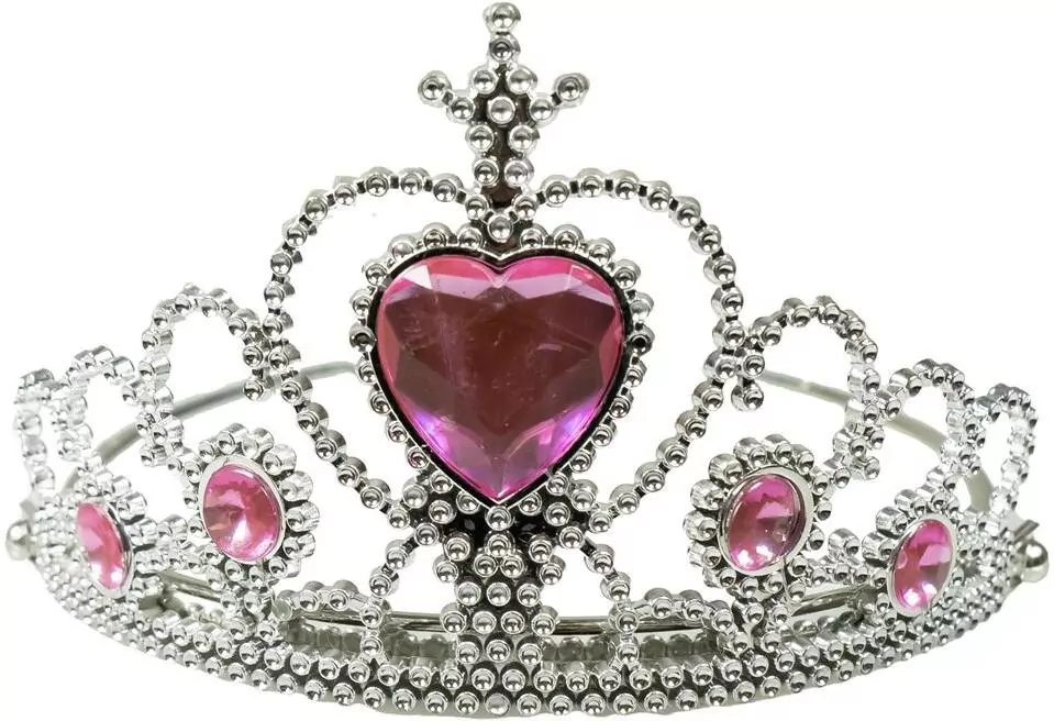 Tiara z kryształkami różowa - tantis.pl