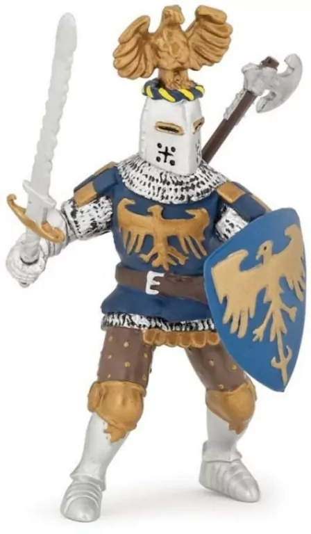 Rycerz niebieski z orlim czubem. Figurka - tantis.pl
