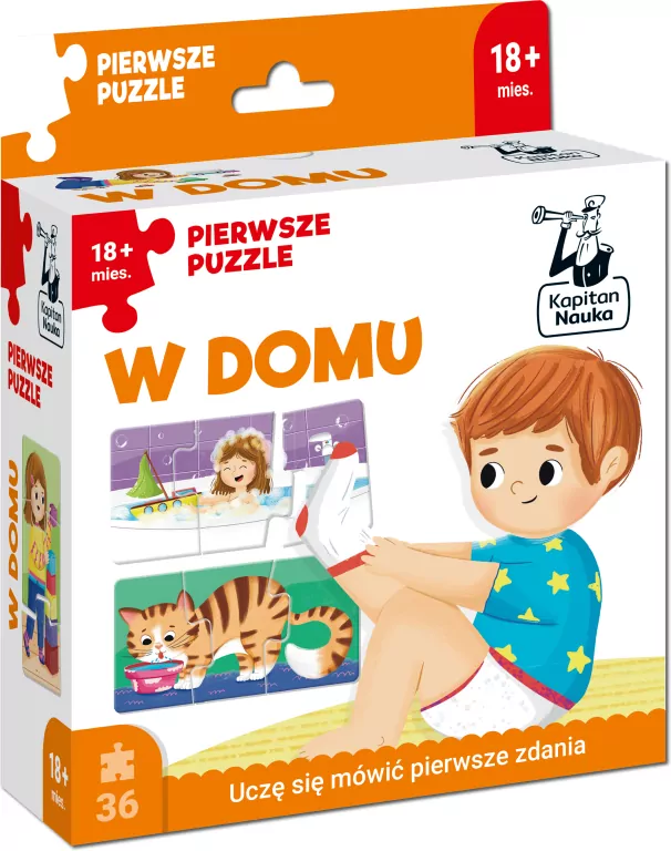 W domu. Pierwsze puzzle. Kapitan Nauka - tantis.pl