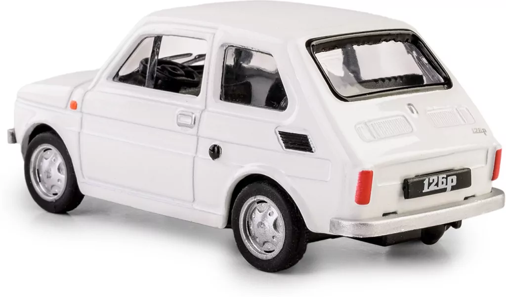 Kolekcja PRL. Fiat 126p, biały - tantis.pl