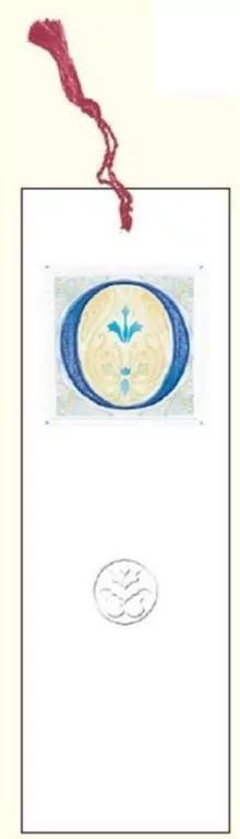 Zakładka do książki z anagramem. Litera O - tantis.pl