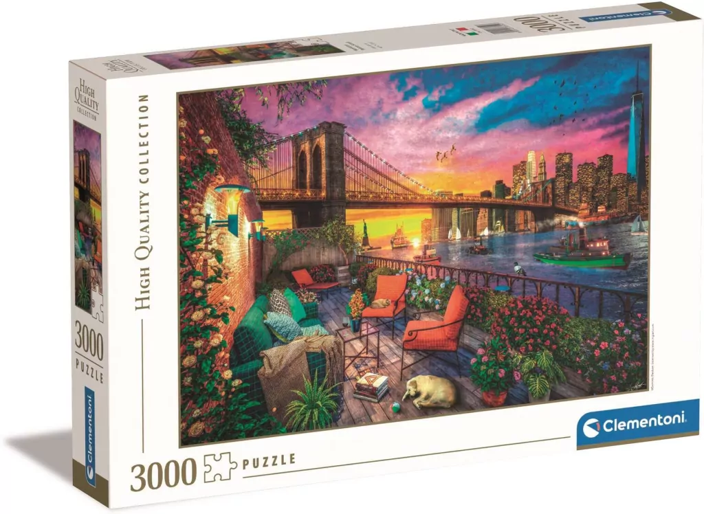 Puzzle 3000. Manhattan Balcony Sunset - tantis.pl