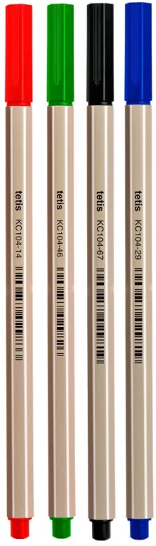 Tetis. Cienkopis 0.7mm, 4 kolory - tantis.pl