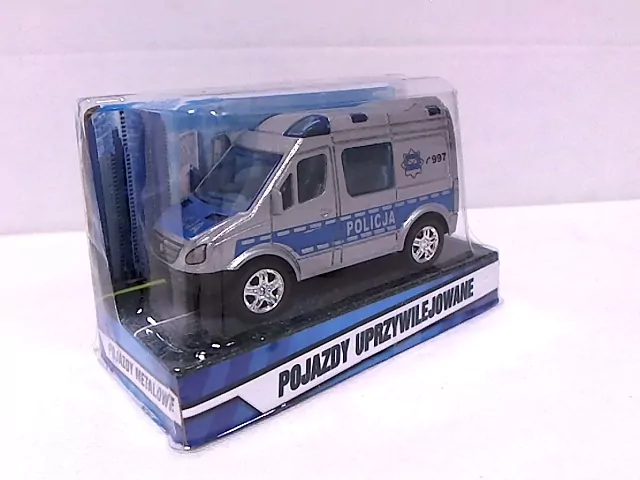 Mini Van Policja 8cm - tantis.pl