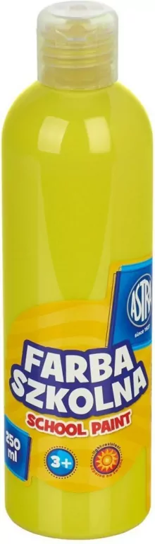 Farba szkolna naturalna tempera 250 ml cytrynowa - tantis.pl