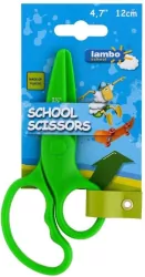 Nozyczki szkolne 12cm z plastikowym ostrzem LAMBO