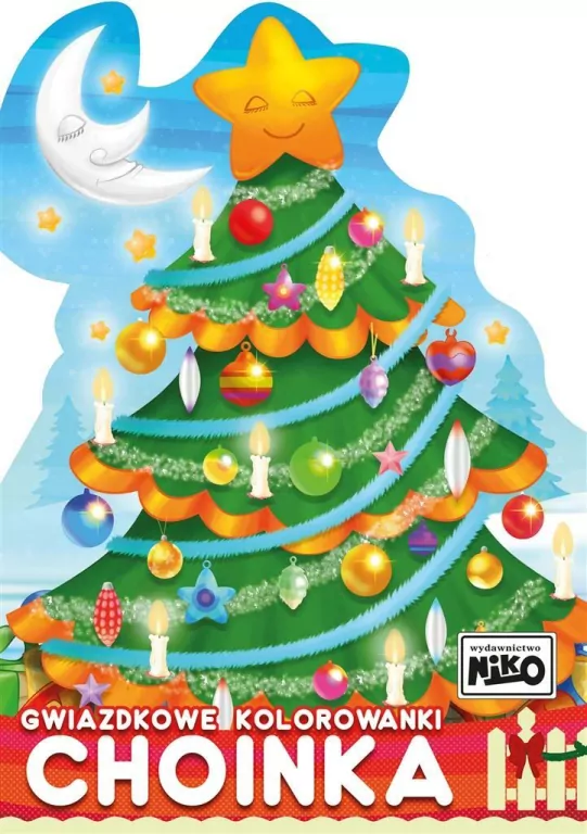 Choinka. Gwiazdkowe kolorowanki - tantis.pl