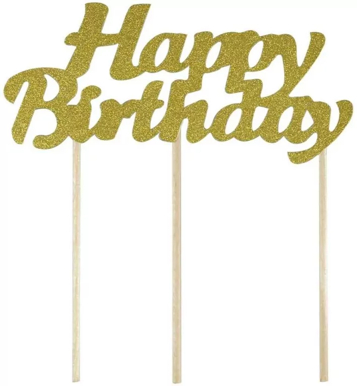 Piker złoty. Happy Birthday - tantis.pl