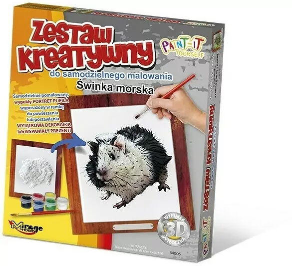 Zestaw Kreatywny do malowania. Świnka morska - tantis.pl
