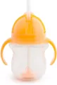 Kubek Munchkin niekapek ze słomką 207ml pomarańczowy - tantis.pl