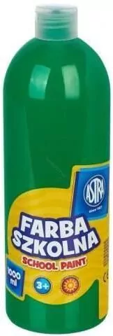 Astra. Farba szkolna zielona jasna 1000ml - tantis.pl