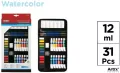 Farba akwarelowa z przyborami 31 elementów - tantis.pl