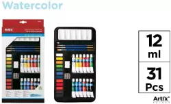 Farba akwarelowa z przyborami 31 elementów
