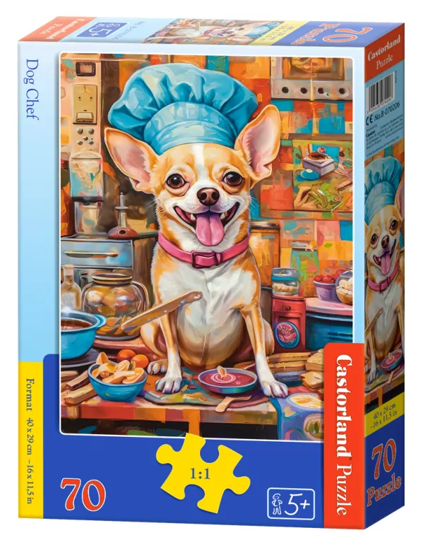 Castor. Puzzle 70. Dog Chef - tantis.pl