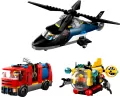 LEGO® Zestaw z helikopterem, wozem strażackim i łodzią podwodną 60462 - tantis.pl