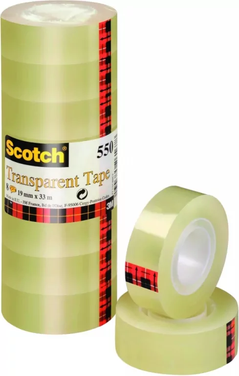 TASMA SPRZYL 19MMX33MB SCOTCH 550 TRANSP OP8SZT - tantis.pl