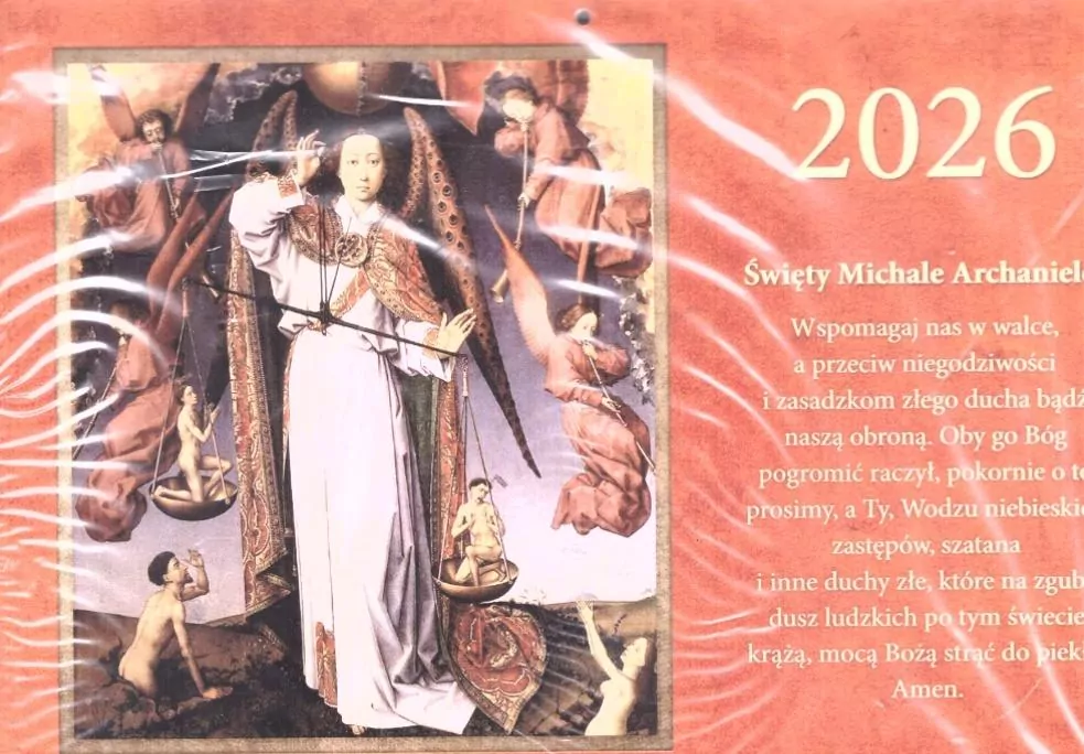 Kalendarz 2026 trójdzielny Śwqięty Michale - tantis.pl