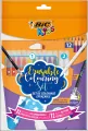 Zestaw Erasable flamastry 12 + kredki 12 BIC - tantis.pl