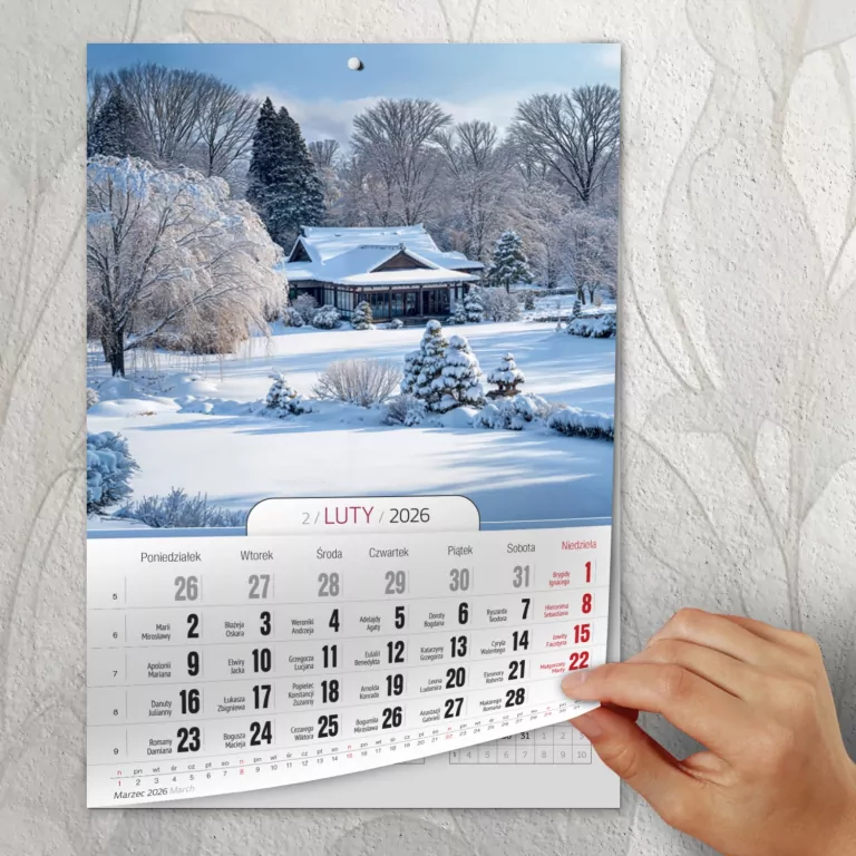 Kalendarz Ogrody 2026. A4 Wieloplanszowy - tantis.pl