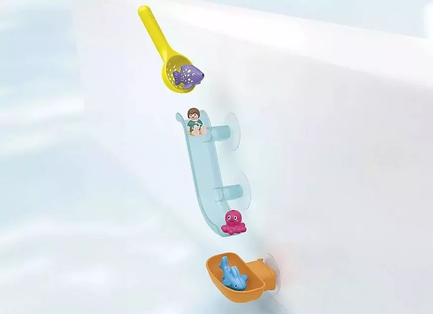 Wodna zjeżdżalnia z morskimi zwierzątkami. Zestaw z figurką Junior Aqua 71689 - tantis.pl