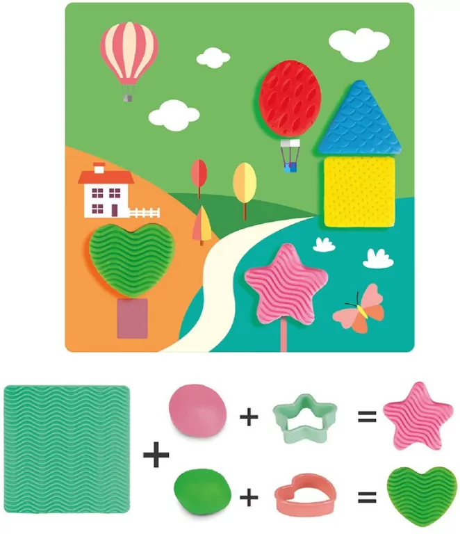 Plastusiowe zabawy - geometryczne kształty. Genialny dzieciak - tantis.pl