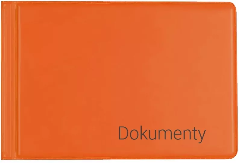Okładka na dokumenty małe orange - tantis.pl
