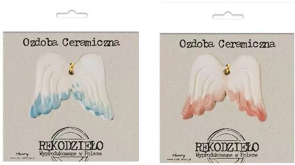 Zawieszka ceramiczna - Skrzydła Anioła - tantis.pl