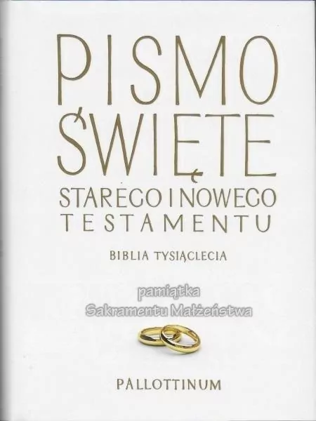 Biblia Tysiąclecia. Pamiątka Sakramentu Małżeństwa - tantis.pl