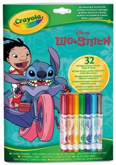 Kolorowanka z flamastrami Lilo i Stitch - tantis.pl