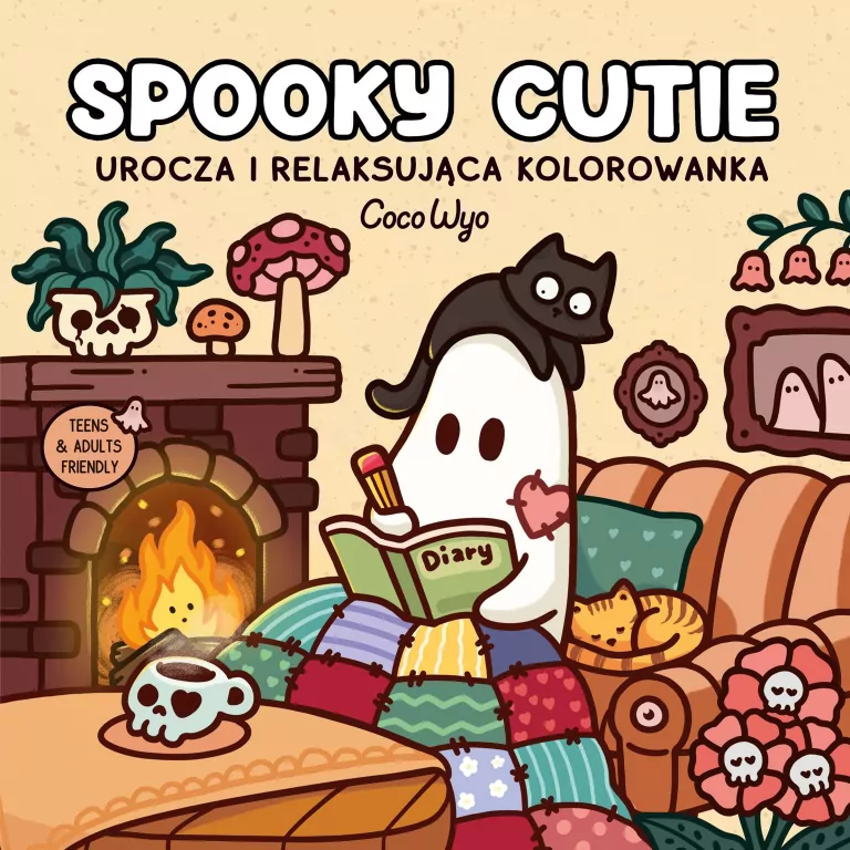 Spooky Cutie. Urocza i relaksująca kolorowanka - tantis.pl
