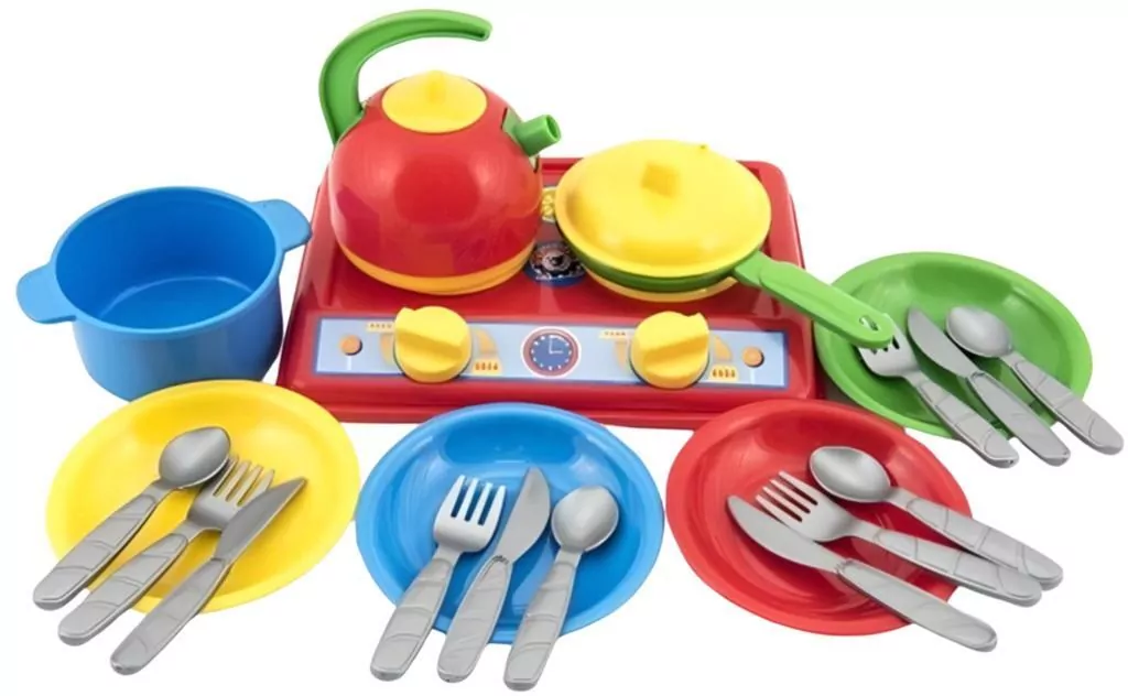 Zestaw kuchenny Galinka 7 kuchenka gazowa z akcesoriami w siatce 2179 TechnoK p14 - tantis.pl