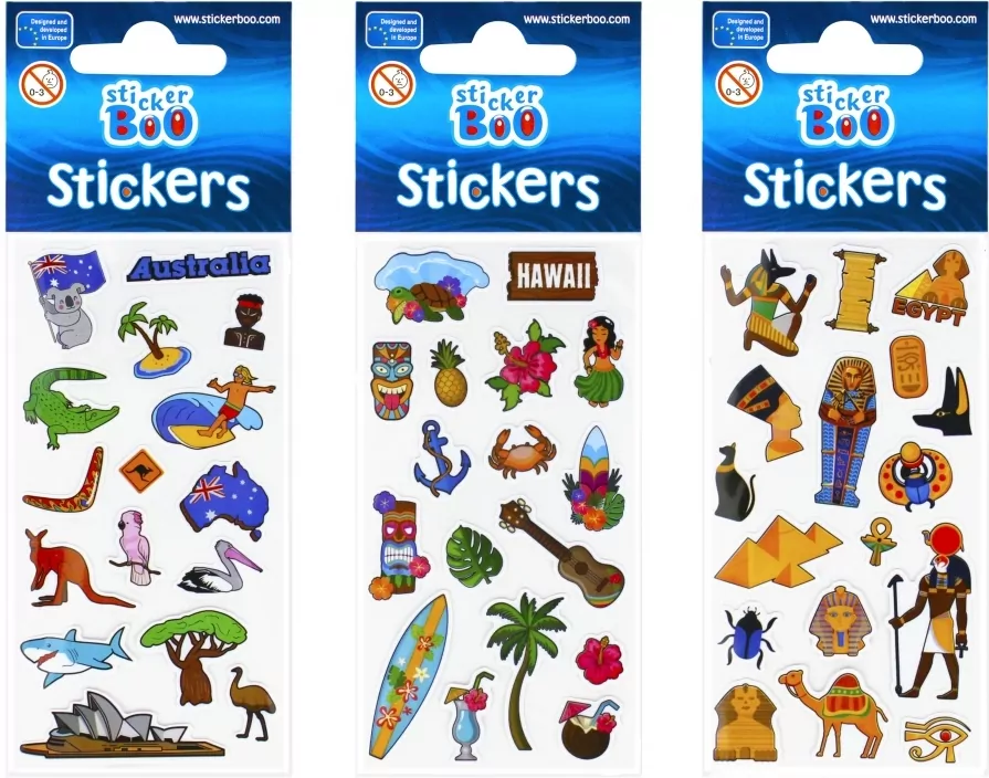Naklejki STICKER BOO World Travel 2 mix - tantis.pl