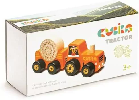 Traktor drewniany z magnesami - tantis.pl