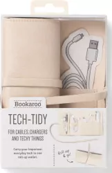 Magnetyczny podróżny organizer do kabli. Beżowy