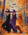 Malowanie po numerach - Trzy wedźmy w lesie 40x50 - tantis.pl
