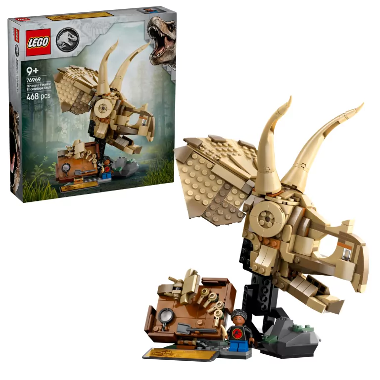 LEGO® Jurassic World. Szkielety dinozaurów: czaszka triceratopsa 76969 - tantis.pl