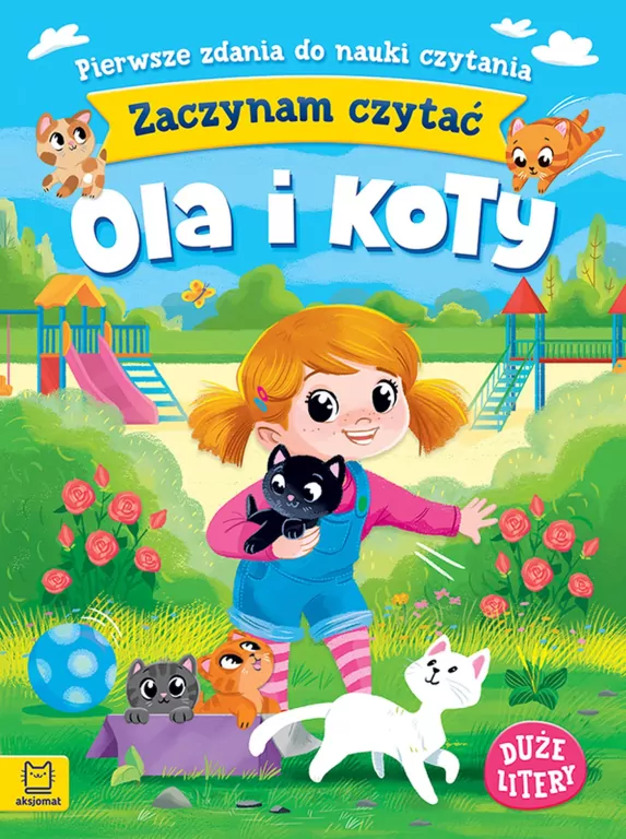 Zaczynam czytać. Duże litery. Ola i koty - tantis.pl