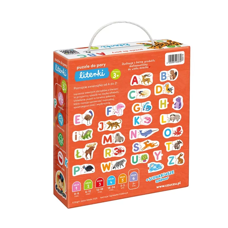 CzuCzu. Puzzle do pary. Literki - tantis.pl