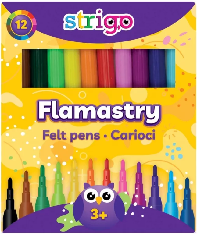 Flamastry. 12 kolorów - tantis.pl