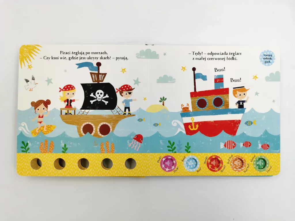 Przyjęcie u piratów! Akademia mądrego dziecka. Zabawy z dźwiękiem - tantis.pl