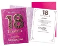 Karnet okolicznościowy. Urodziny 18. Kukartka - tantis.pl