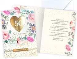 Karnet Rocznica ślubu 50