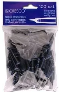 Naboje do piór niebieskie. 100 sztuk - tantis.pl