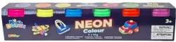 Masa plastyczna 6 kolorów neon