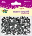 Cekiny okrągłe. Srebrne metaliczne 9mm - tantis.pl