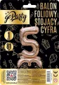 Balon foliowy stojący 5 rose gold 81cm - tantis.pl