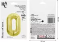 Balon foliowy B&C 0 Light gold 85cm - tantis.pl