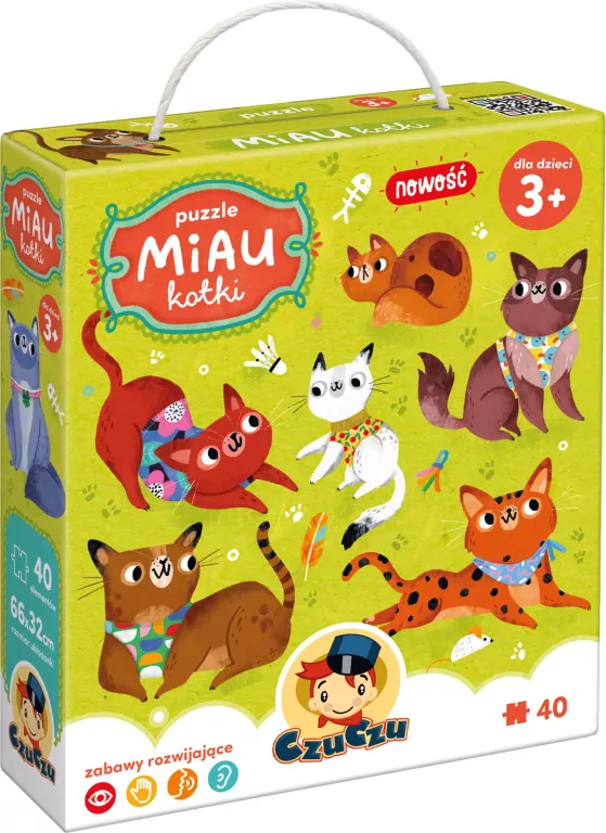 CzuCzu. Puzzle Miau Kotki. 3+ - tantis.pl