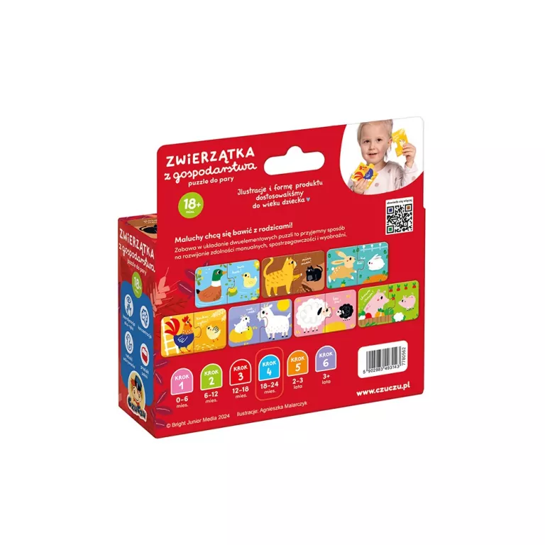 CzuCzu. Puzzle do pary. Zwierzątka z gospodarstwa - tantis.pl