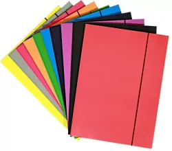 Teczka A4 z gumką lakier mix 300gsm